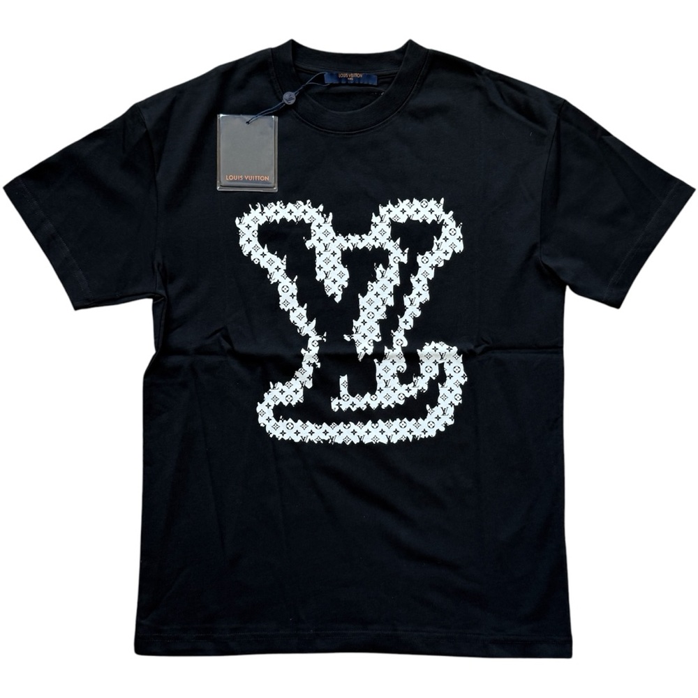 Louis Vuitton LV Monogram Black and White Shirt Men’s Small